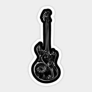 Love Music Guitar Sticker